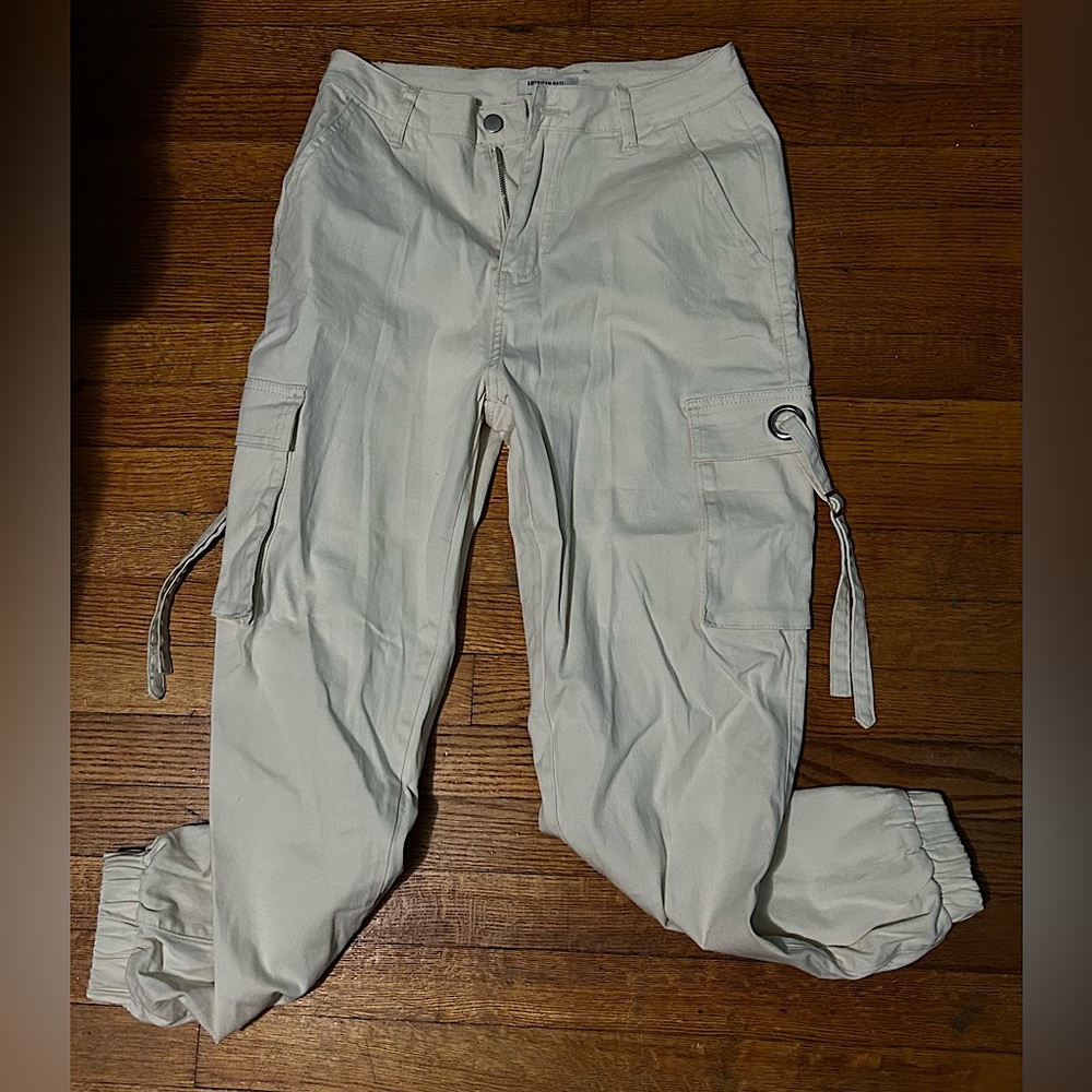 Cream American Bazi Cargo Pants